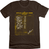 1984 San Diego Batting Lineup Tee